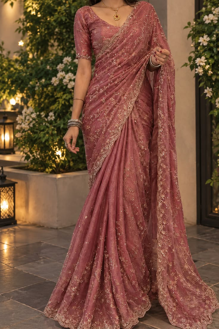 Rose Designer Fancy Saree